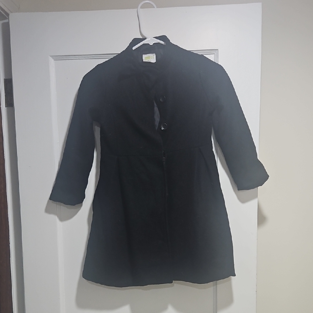 Crazy 8 Black Wool Pea Coat